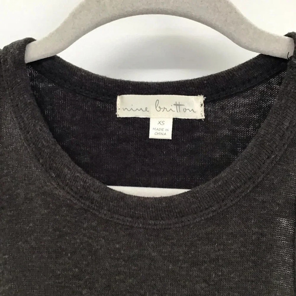 Nine Britton Women’s Dianne French Terry Spring Summer Racerback Dress NWT Sz XS - Picture 4 of 9